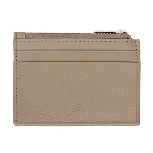 Kartes maciņš Zippo 2008021 taupe — kompakts rāvējslēdzēja kredītkaršu turētājs