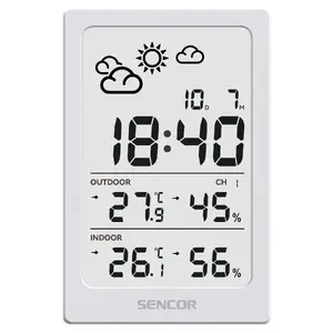 Weather station SENCOR SWS2300W with indoor/outdoor temperature and humidity sensors, 1 sensor, range indoor -10–+50°C, outdoor -40–+60°C