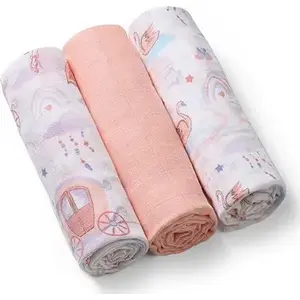 Муслиновые пелёнки 3 шт., baby ono — набор лёгких муслиновых пелёнок