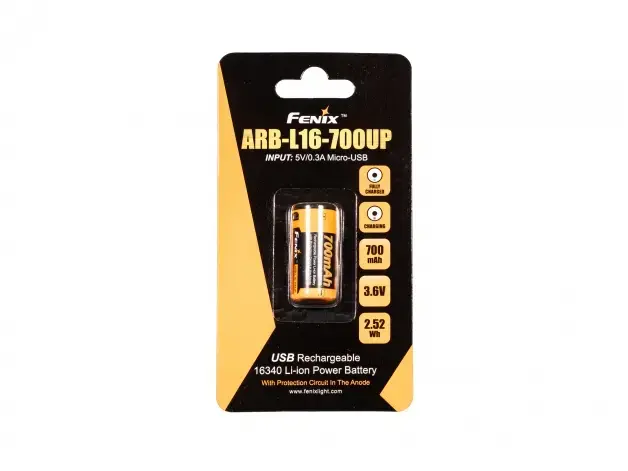 Fenix ARB-L16UP-700 16340 Li‑Ion rechargeable battery Photo 3