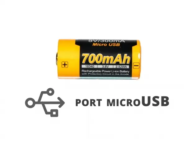 Fenix ARB-L16UP-700 16340 Li‑Ion rechargeable battery Photo 4
