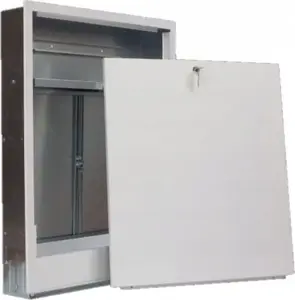 RING SZPMS-3 Flush-Mounted Cabinet with Cover and Control Space for 8 Circuits
