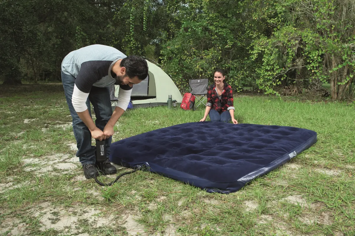 Double mattress Bestway Flocked Airbed King Photo 2