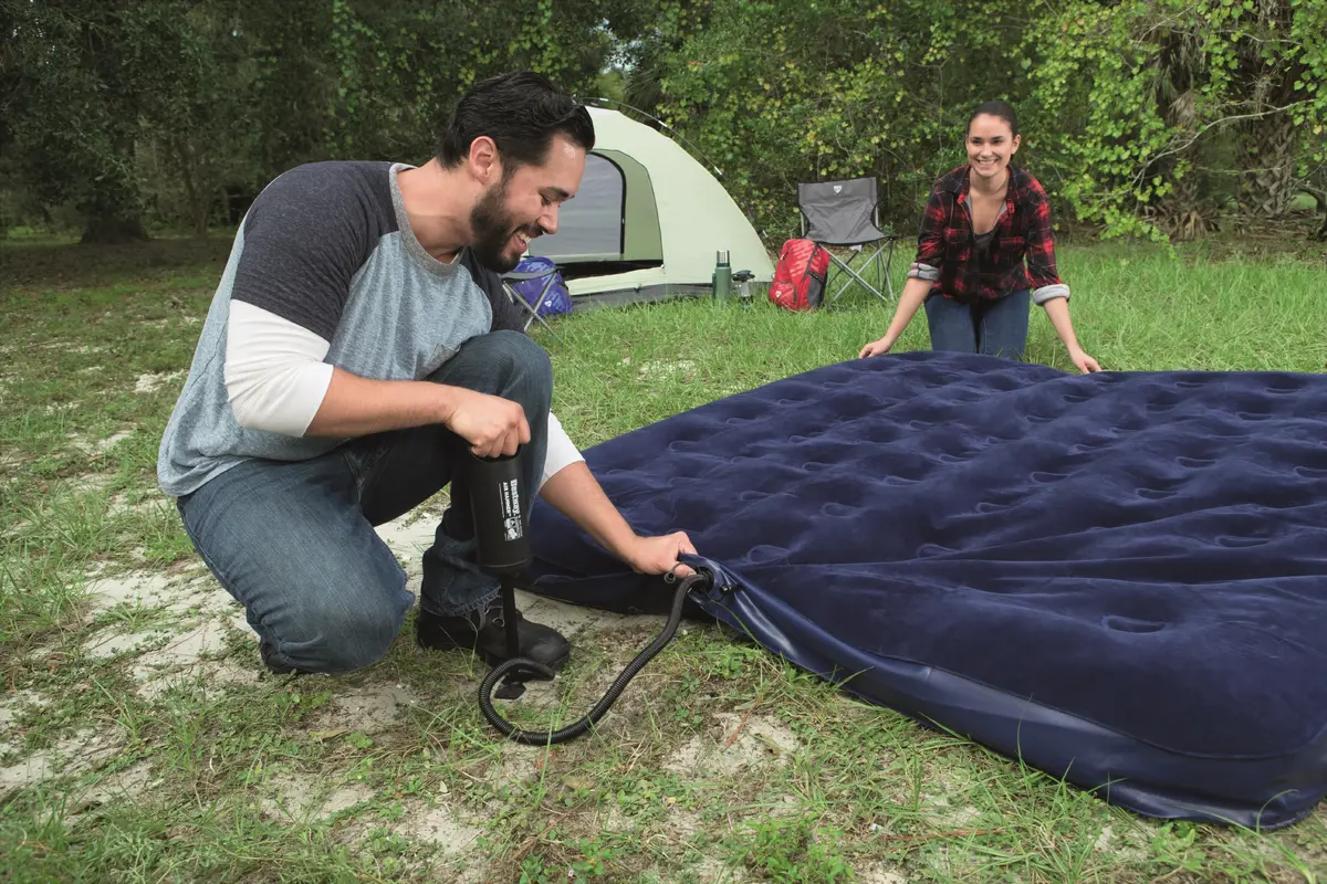 Double mattress Bestway Flocked Airbed King Photo 4