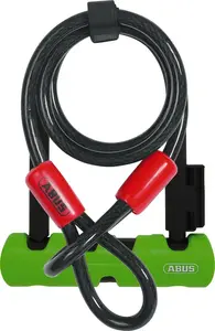 ABUS Ultra Mini U-образный замок стальной зелено-черный