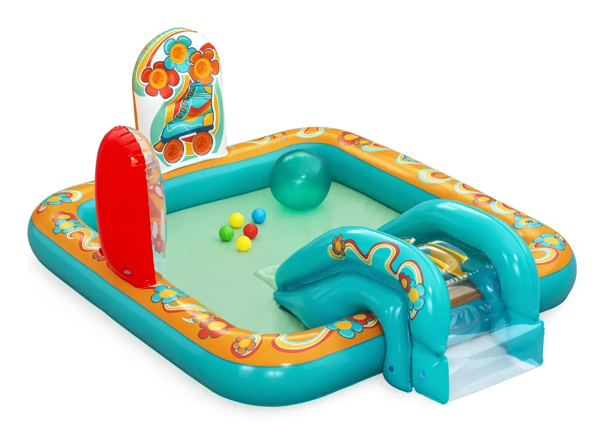 Водяная горка для сада Bestway Retro Groove Детский надувной игровой центр Photo 2