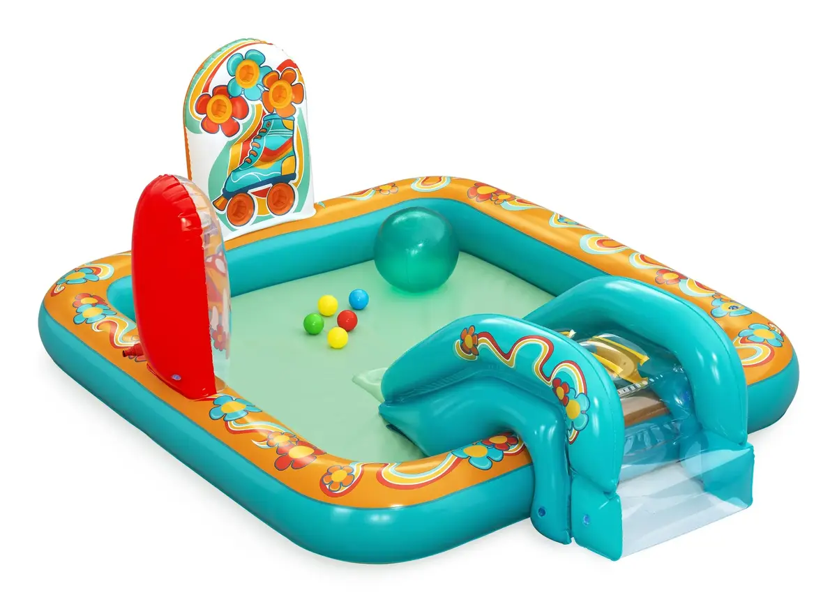 Водяная горка для сада Bestway Retro Groove Детский надувной игровой центр Photo 5