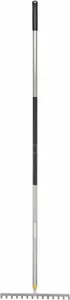 Garden rake Fiskars Ergonomic 36 x 158 cm — soil rake, 36 cm head, 158 cm handle