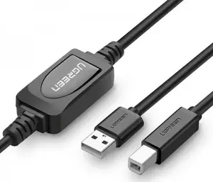 USB 2.0 Type A to Type B Active Printer Cable UGREEN US122 10 m, black