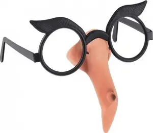 GoDan costume glasses with nose Baba Jaga, one size