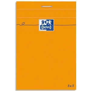 Writing notebook Oxford Elba 100106275 — orange, 80 sheets, 80 g/m², squared paper