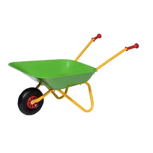 Металлическая тачка Rolly Toys зеленая