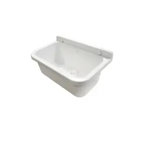 Kitchen sink Hydroland Komora gospodarcza 55 x 34 x 21 cm white — single utility basin
