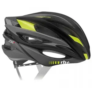 Velosipēda ķivere RH+ ZW matēta melna ar YellowFluo dzeltenu, izmērs XS/M (modelis EHX6050)