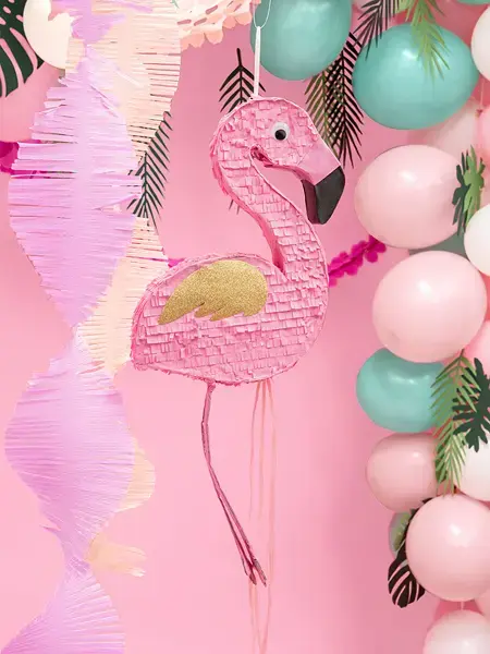 PartyDeco Pinjata Flamingo 25×55×8 cm Photo 3