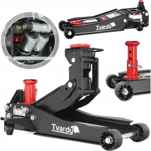 Tvardy T00310 Professional Hydraulic Floor Jack 3T, Lifting Range 9.8-77 cm