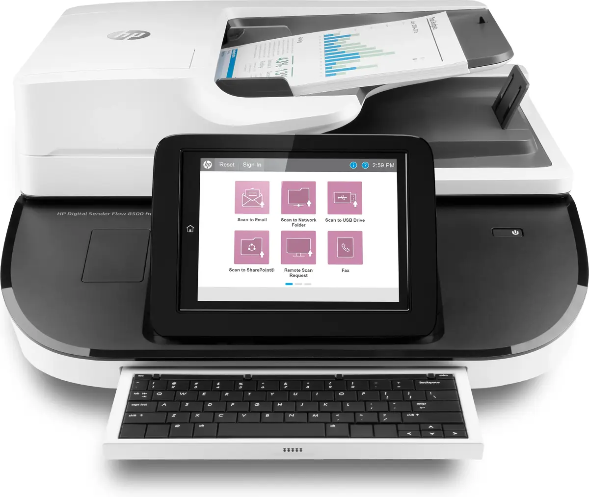 Flatbed & ADF scanner HP Digital Sender Flow 8500 fn2 Photo 2