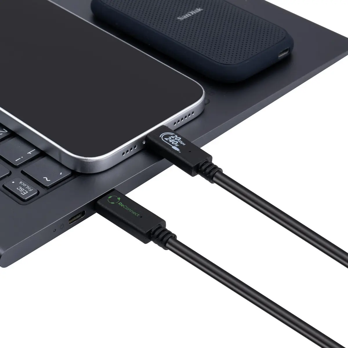 MicroConnect ECO-USB3.2CC0.25 USB-C Cable Photo 4
