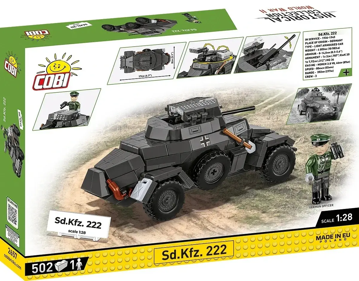 Cobi Sd.Kfz 222 būvkomplekts COBI-2657 Photo 6