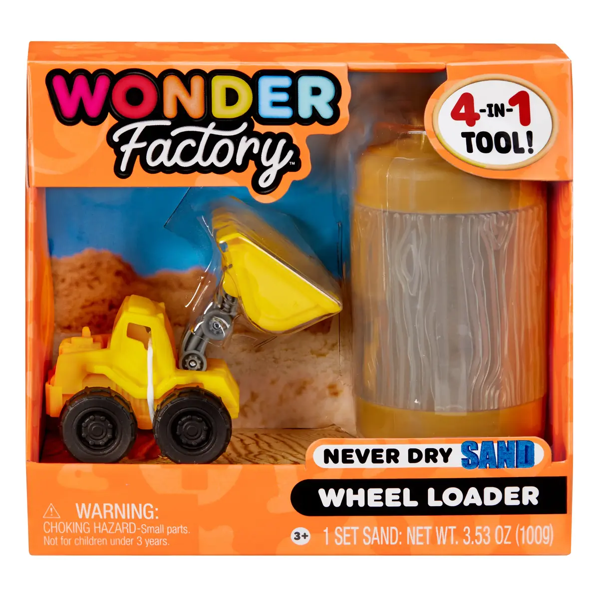 Кинетический песок MGA Wonder Factory Never Dry Строительные грузовики Photo 3