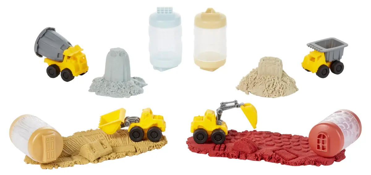 Kinetiskās smiltis MGA Wonder Factory Never Dry Construction Trucks Photo 6