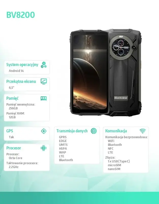 Смартфон Blackview BV8200 BV8200-BK/CHOUT/BV Photo 7