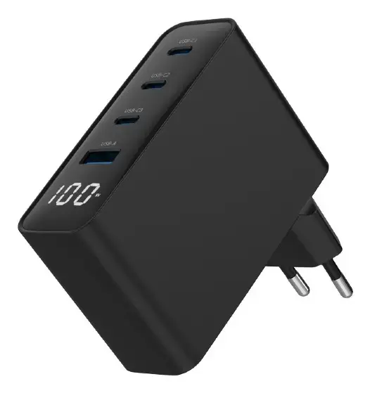 Gembird TA-UC-PDQC100LCD-01-BK 100 Вт зарядное Photo 2