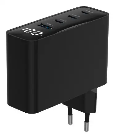 Gembird TA-UC-PDQC100LCD-01-BK 100 Вт зарядное Photo 3
