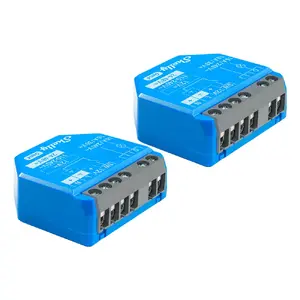 Smart switch Shelly 1 Gen4, wireless, 240 V AC, Bluetooth 5.0/Wi‑Fi/ ZigBee, plastic housing, 42×16×37 mm, pack of 2
