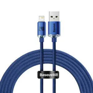 Cable Baseus Crystal Shine 2 m Blue Lightning USB A