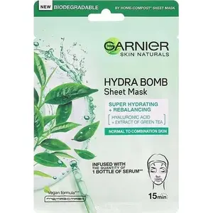 Тканевая увлажняющая маска GARNIER Skin Active Ultra Hydrating Rebalancing с экстрактом зелёного чая