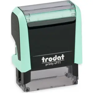 Штамп Trodat Printy 4911 с комбинированным пастельным штемпельным вкладышем — компактный самонаполняющийся офисный штамп