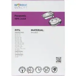 Putekļu maisiņi Nordic Quali MPA2164 priekš Panasonic — 5 Photo 2