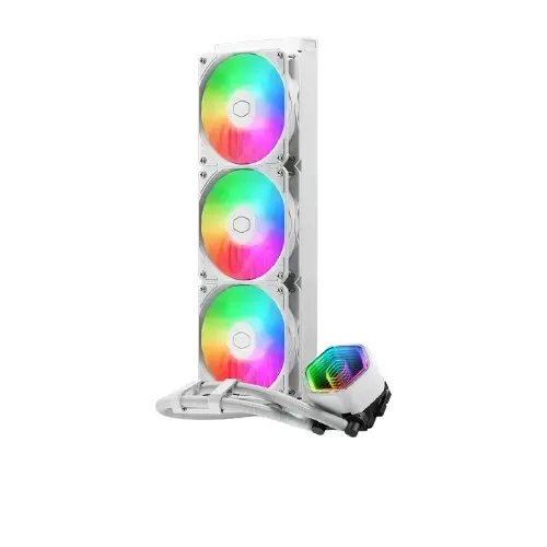 Система жидкостного охлаждения Cooler Master MasterLiquid 360 Core II White Photo 2