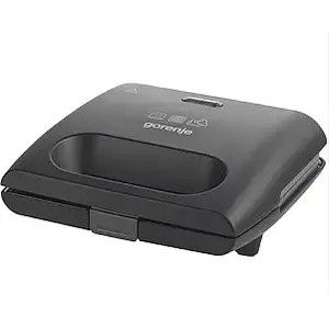 Sandwich maker Gorenje SM703GCB, 2-slice, non-stick plates, compact countertop