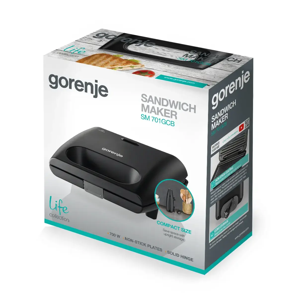 Kontaktu grils Gorenje SM701GCB Photo 5