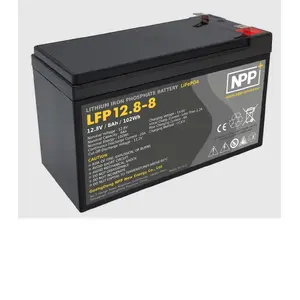 Перезаряжаемая батарея LiFePO4 NPP LFP12.8-8 — 12.8 В 8 А·ч, клеммы T2