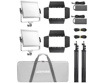 LED paneļu gaisma Godox Litemons LP600R komplekts 2x RGB, regulējama krāsu temperatūra, studijas apgaismojums