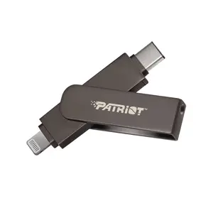 USB zibatmiņa Patriot 256GB USB 3.2 Lightning USB-C Melna PI256GSKM30CL