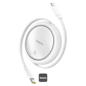 Data cable Baseus Free2Pull USB-C to Lightning 1 m 20 W White