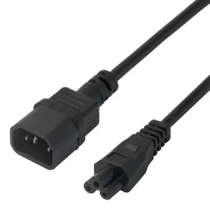 DELTACO 1902267 Силовой кабель IEC C14 - IEC C5 Черный 0.5 м Штекер - Штекер