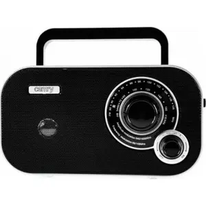 Portable FM/AM radio Camry CR1140 black — battery/AC powered, telescopic antenna