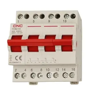 Pārslēdzējs barošanai CNC YCBZ-40 4P 40A — 4-polu pārslēdzējs, 40 A