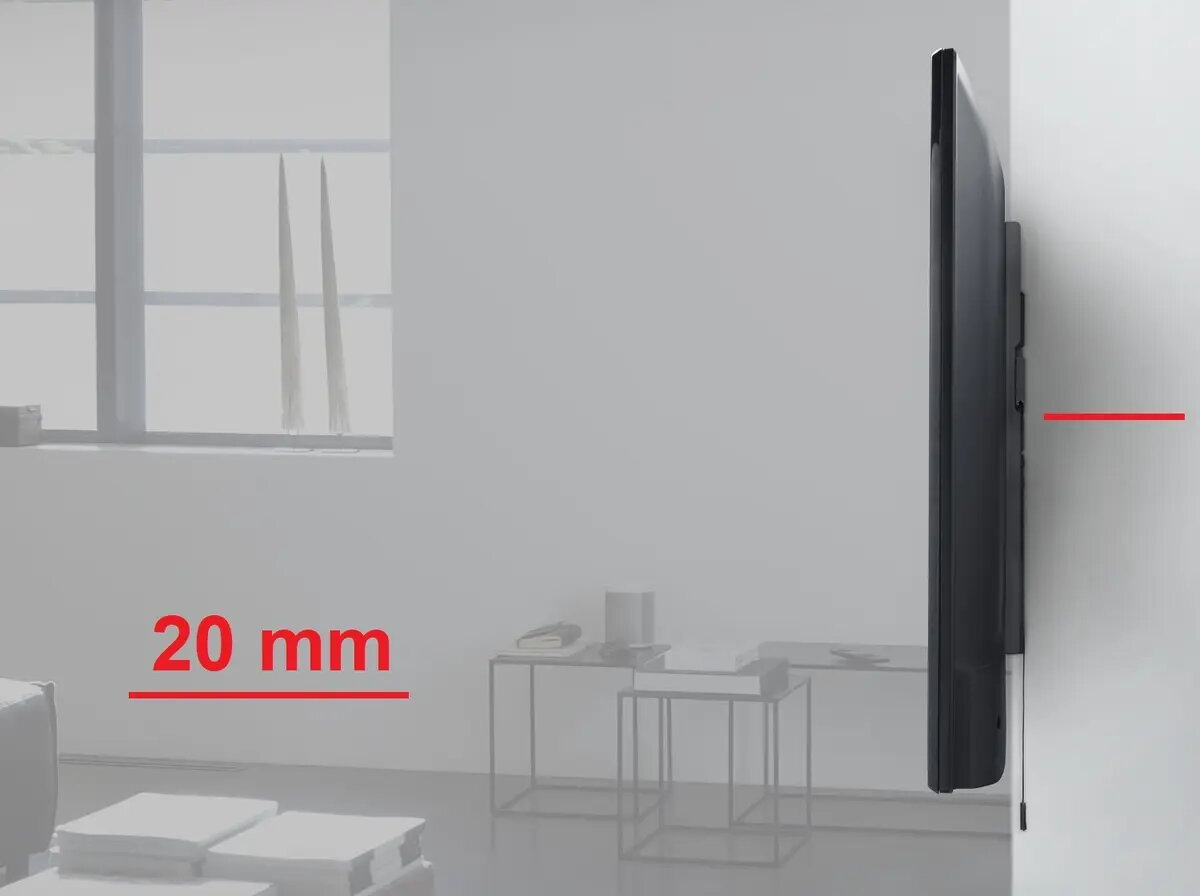 Ātri plāns TV sienas stiprinājums One