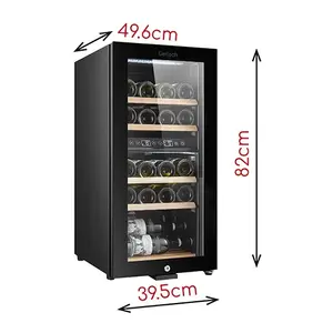 Wine cooler Adler AD8080 for 12 bottles with adjustable temperature control
