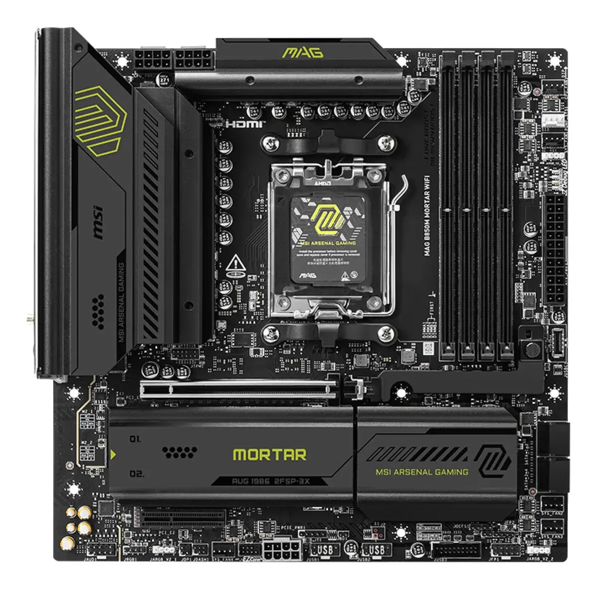 MSI MAG B850M MORTAR WIFI micro ATX pamatplate Photo 2