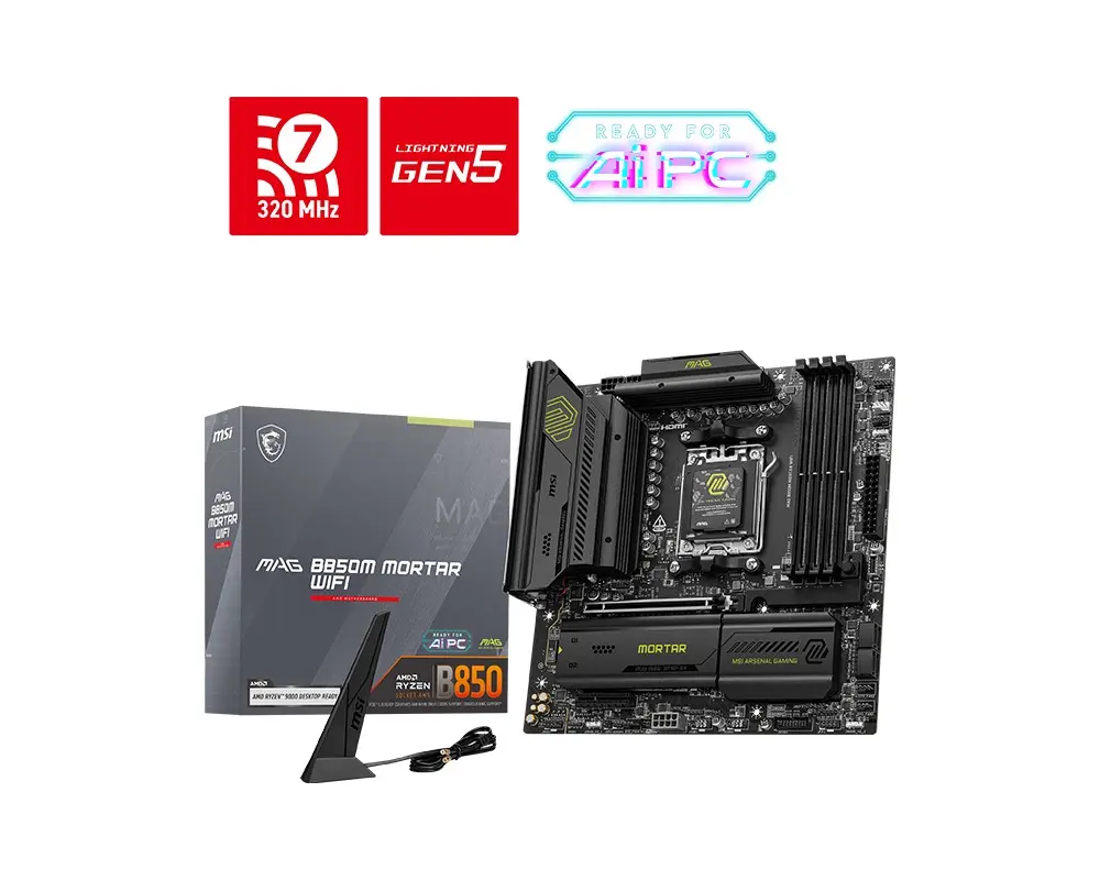MSI MAG B850M MORTAR WIFI micro ATX pamatplate Photo 6