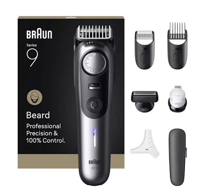 Braun BeardTrimmer 9 BT9520 ar bateriju
