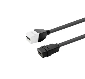 VivoLink PROKEYHDMIFF0.2W HDMI cable 0.2 m HDMI Type A Female to HDMI Type A Male 4K Gold Plated Contacts Black