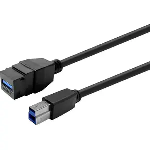 VivoLink USB 3.0 Type-A Extension Cable PROKEYUSB3AFBM5B, Black, 5 m
